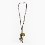 Colar Boho em Camurça e Bronze