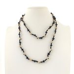 Colar Artesanal Preto e Bege