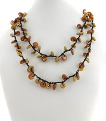 Colar Artesanal em Tons Terrosos