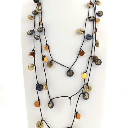 Colar com Discos Multicolores