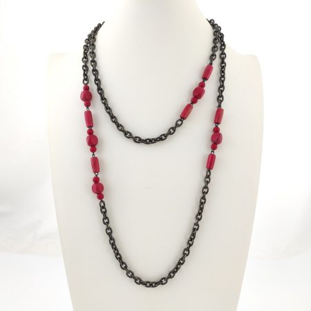Colar Versátil Rosa-Coral
